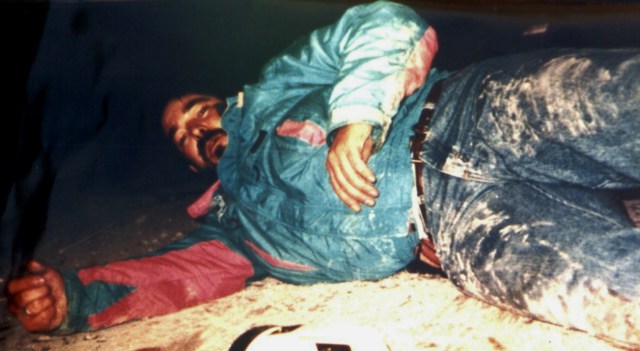Doug in one of the 896 collapsed buildings that he searched. This is the collapsed train station. Kobe, Japan, Earthquake