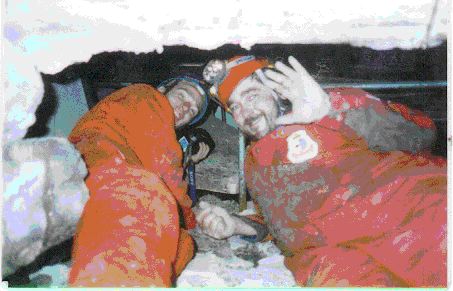 4) Doug Copp and Memo Tansrever, inside of Turkish Collapsed Building during the T of L Scientific Test. , watched on TV in more than 200 countries.