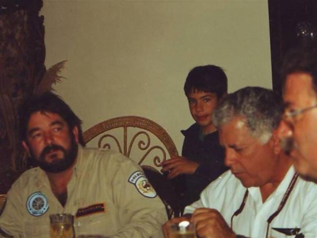 A younger, doug copp with Luis Monserrate, at the Chisholm family home. Natalie Fraser Chisholm posted this picture , last week